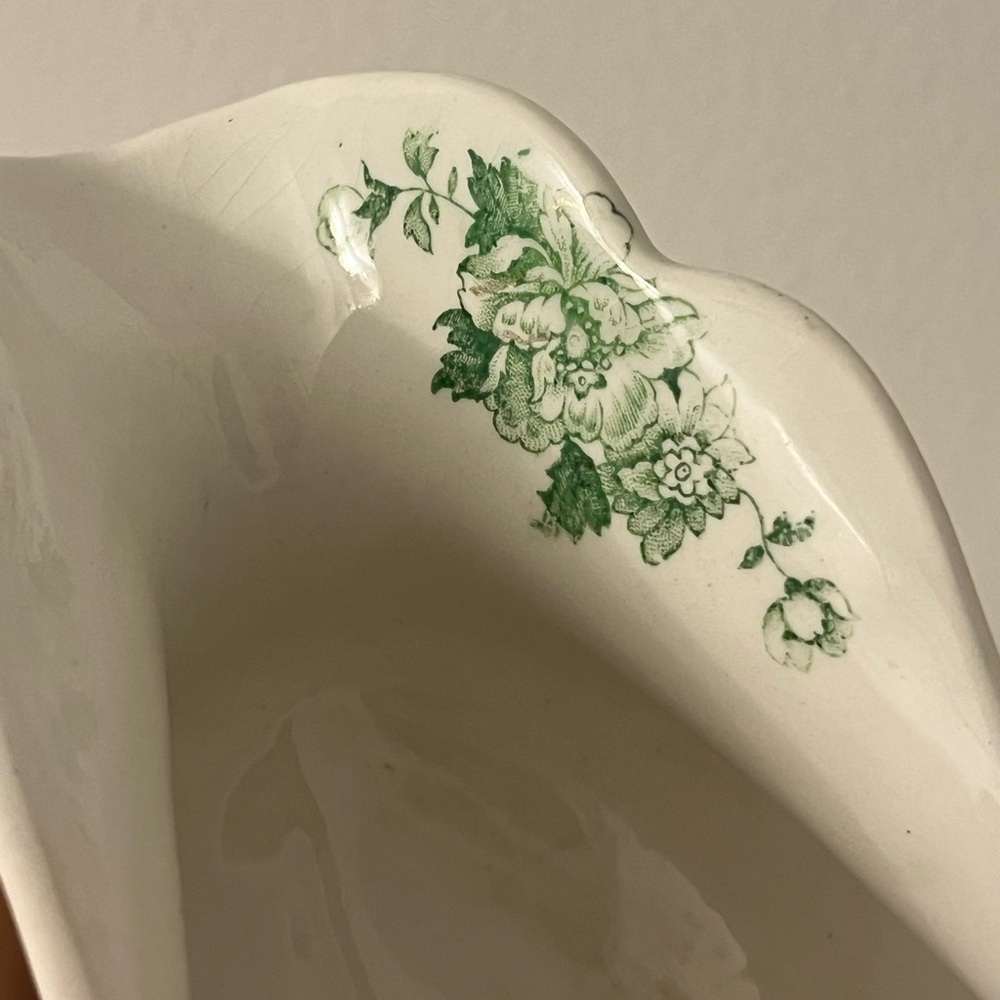 Vintage Johnson Brothers The Florentine Green Pattern  Gravy Boat England - Picture 14 of 15